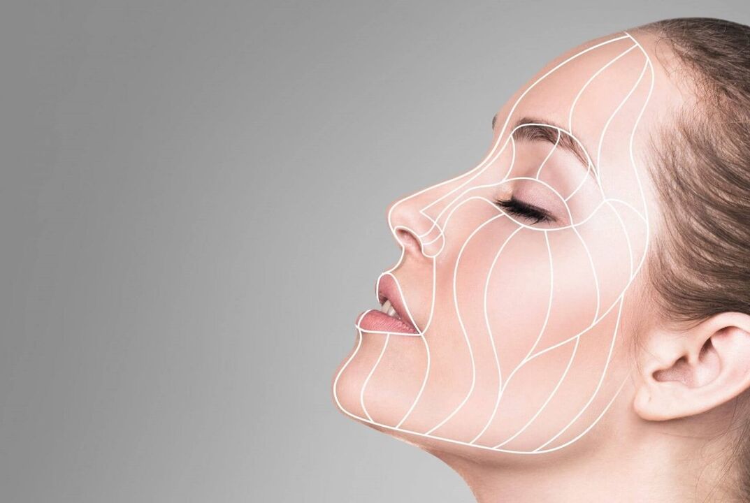 масажні лінії обличчя для омолодження шкіри