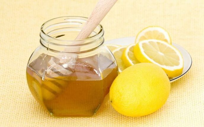 мед і лимон для приготування омолаживающей маски